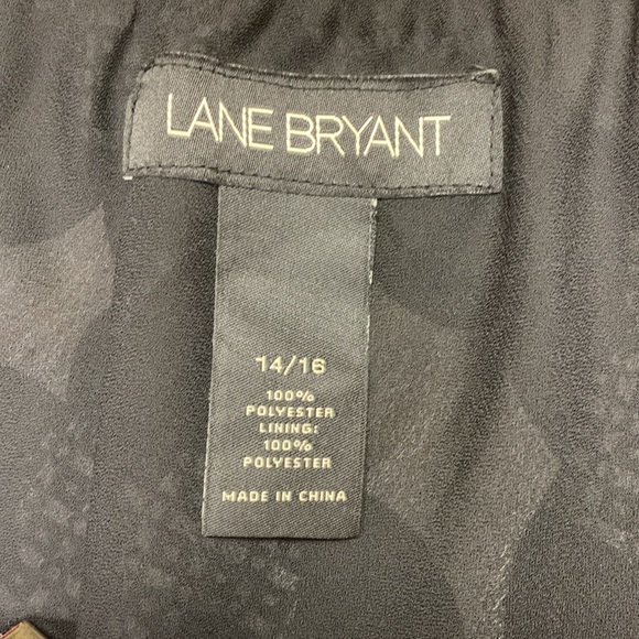 Long modest Lane Bryant black and white flower skirt - Picture 5 of 6